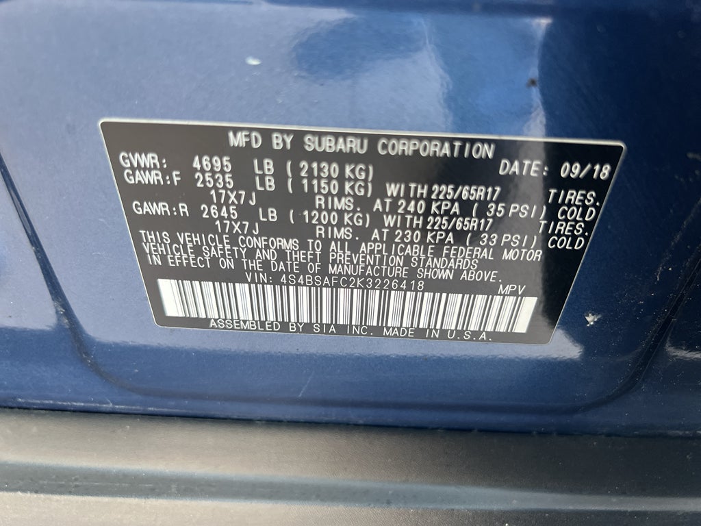 2019 Subaru Outback Premium