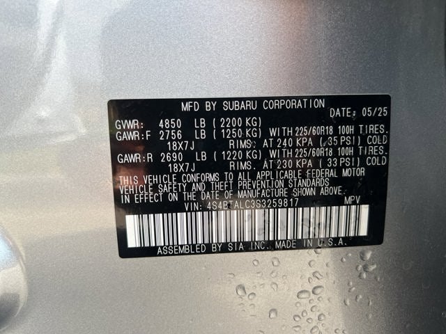 2025 Subaru Outback Onyx Edition