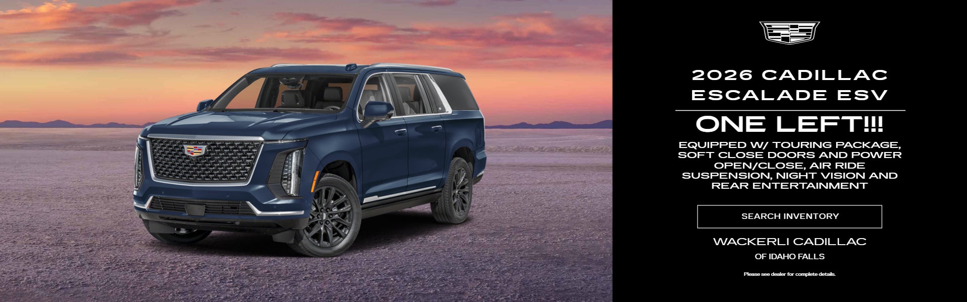 2026 Cadillac Escalade ESV Sport Stock #1C268932